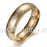Fashion Natural Titanium Steel Jewelry Rings