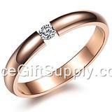 Fashion Natural Titanium Steel Jewelry Rings