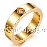 Fashion Natural Titanium Steel Jewelry Rings