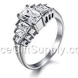 Fashion Natural Titanium Steel Jewelry Rings