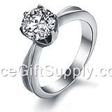 Fashion Natural Titanium Steel Jewelry Rings