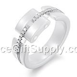 Couple Lover Custom Tungsten  Steel Ring Ceramic Ring