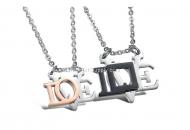 New jewelry titanium steel couple necklace